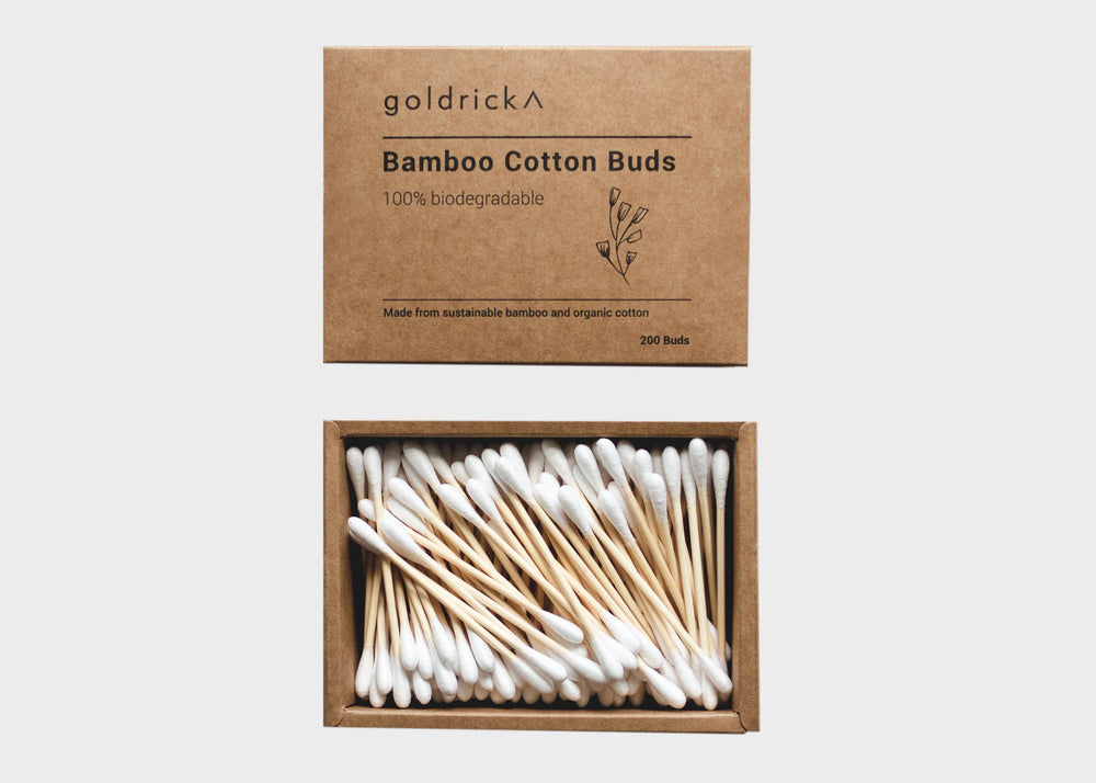 Bamboo Cotton Buds Swabs by Goldrick