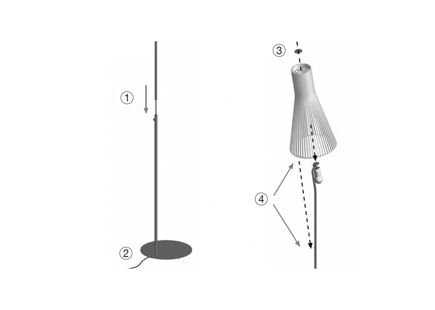 Secto 4210 Floor Lamp - Black