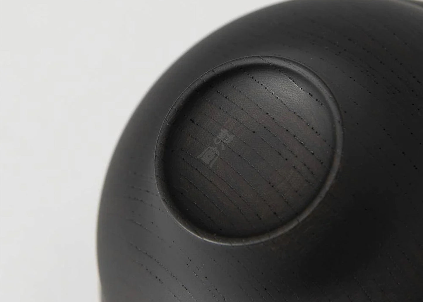 Tsumugi Wooden Bowl - Mokko, Black