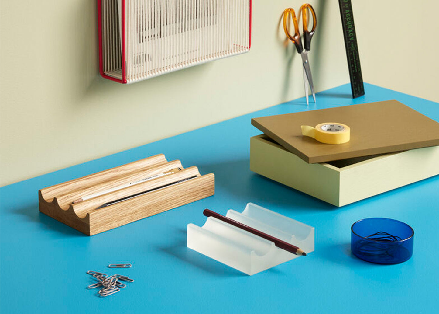 Wave Desk Organizer by Hübsch