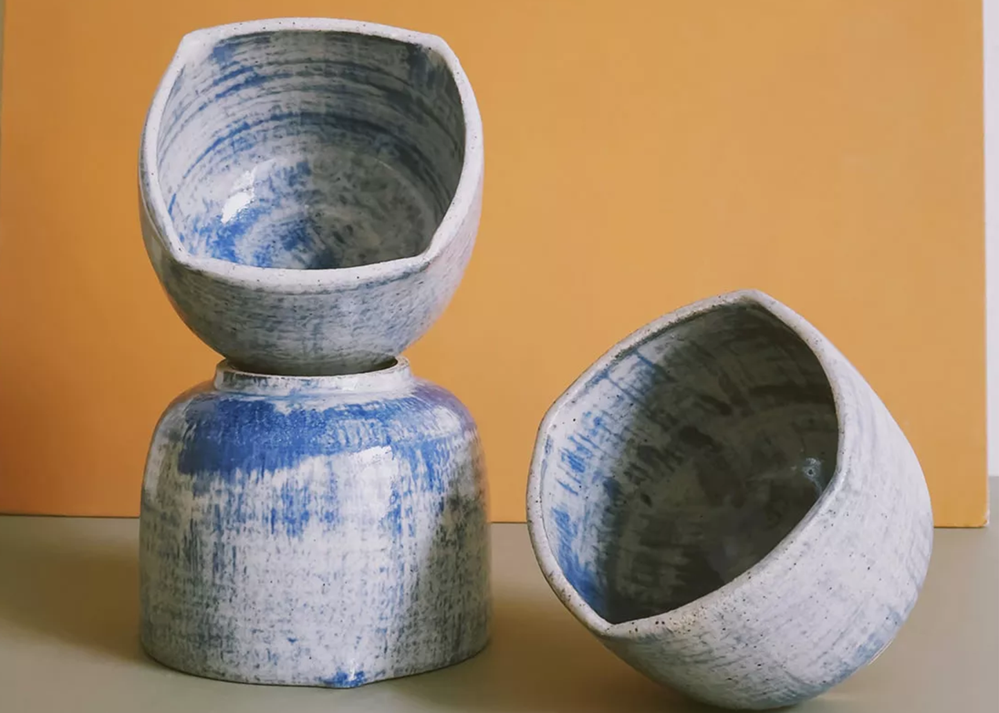 Tea Ceremony Cup Faded Blue