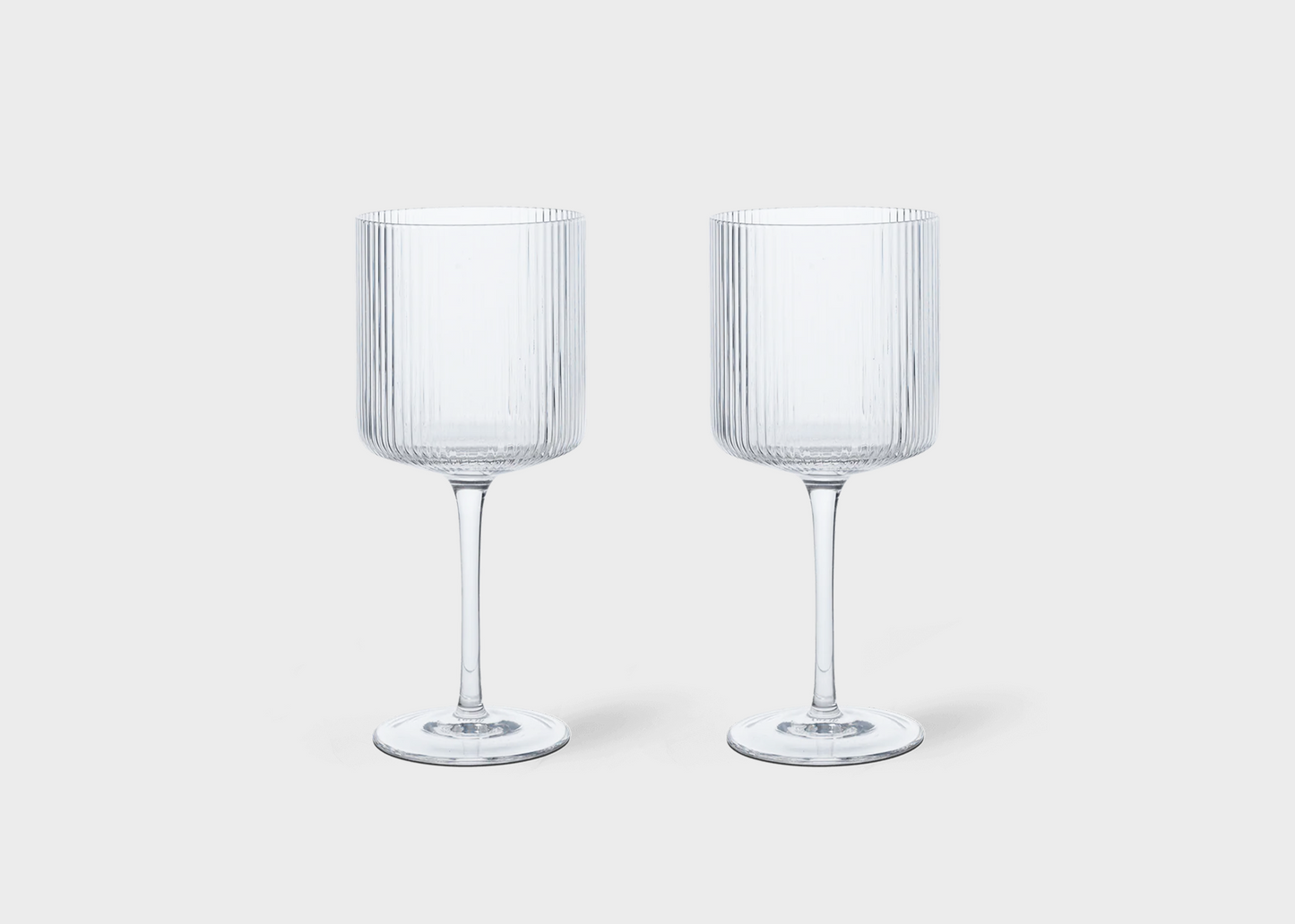 Ripple Red Wine Glasses - Clear