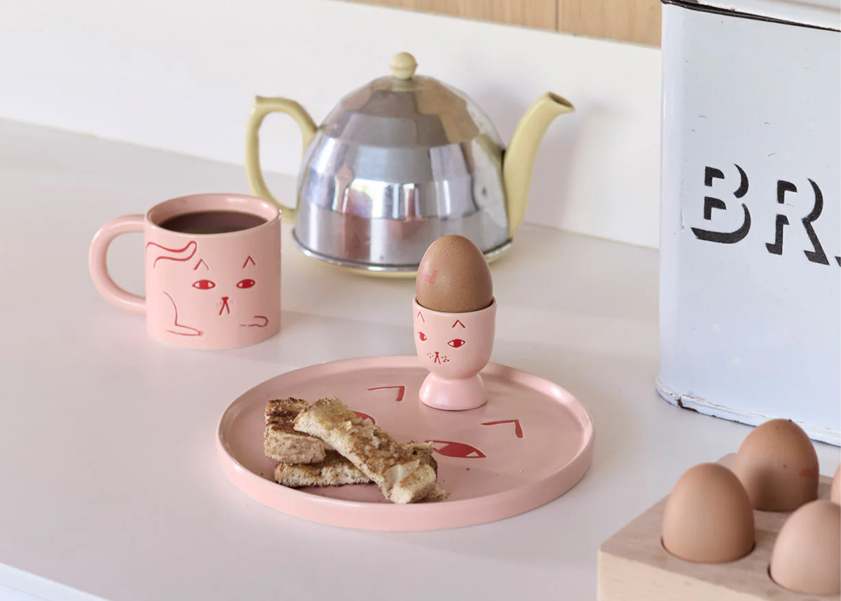 Cat Egg Cup by Donna Wilson – Stoneware | Woodland Mod
