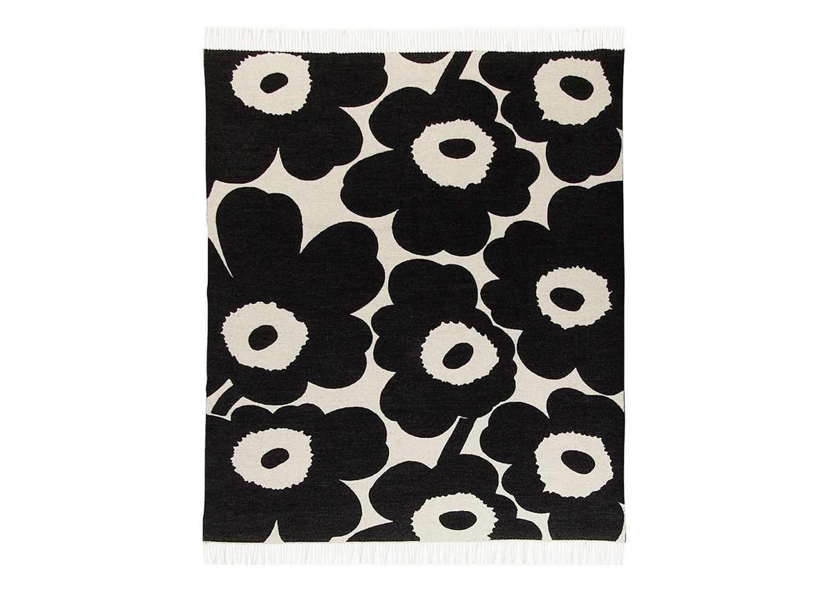 Unikko Huopa Blanket Black – Woodland Mod