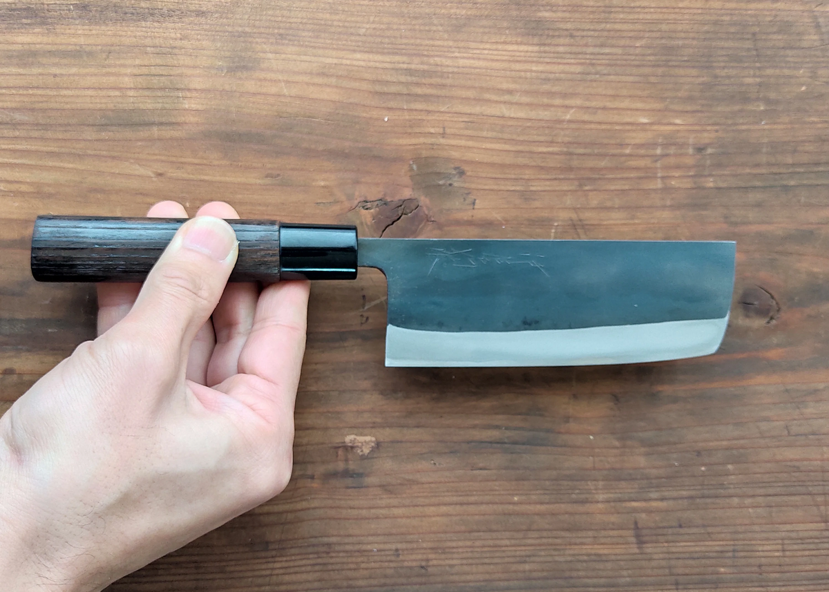 Niwaki Mini Nakiri Knife 135mm – Shirogami Carbon Steel Kitchen