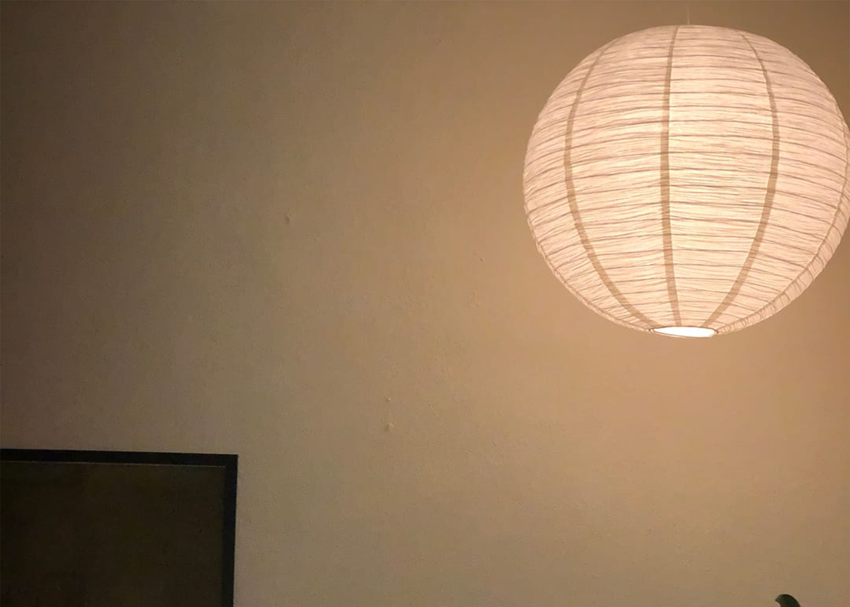 2-Pack Foldable Beige Paper Lantern Lampshades – Round Hanging Pendant Shades For Home, Festivals, Weddings