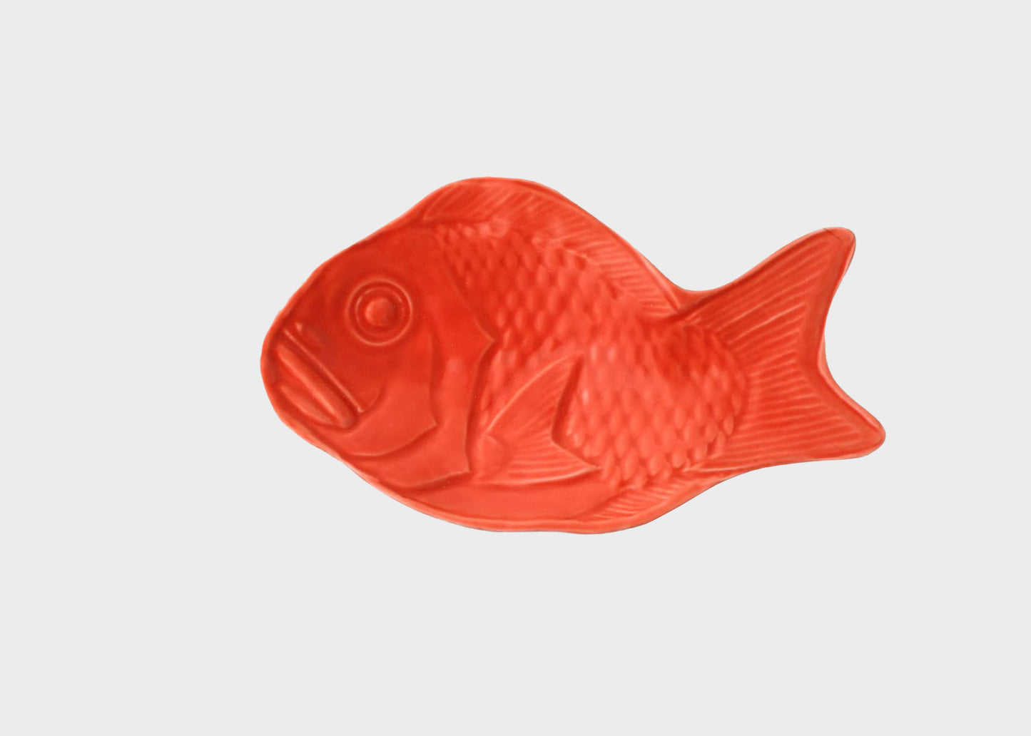 Ceramic Fish Dish - Red