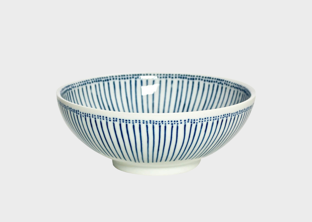 Blue Stripes Ramen Bowl