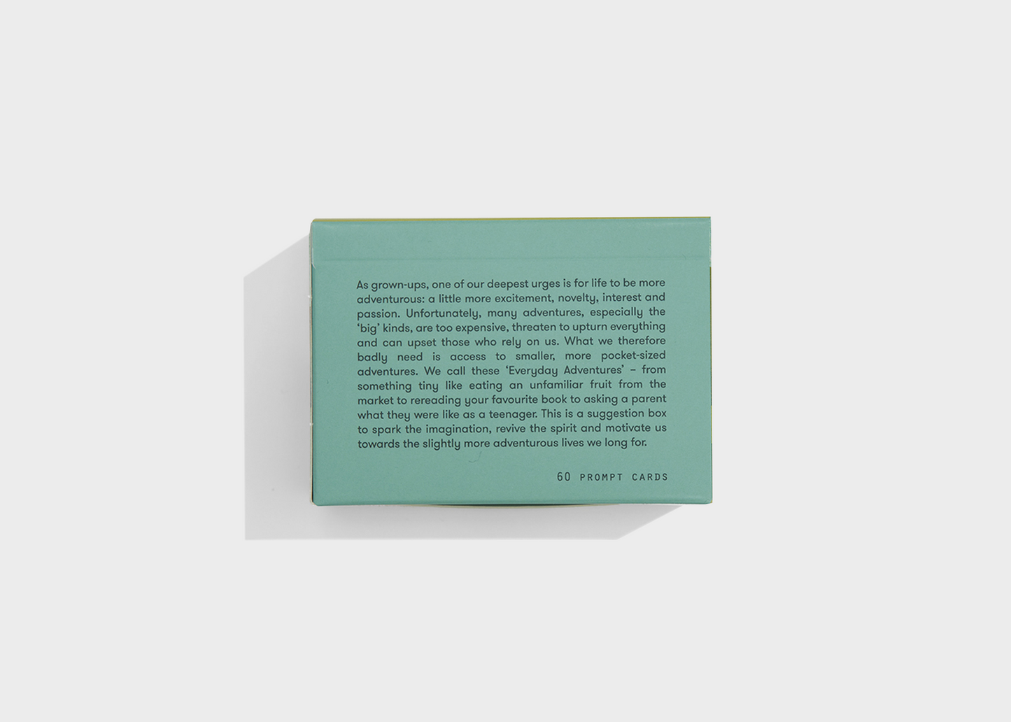 Back of box for Everyday Adventures by School of Life