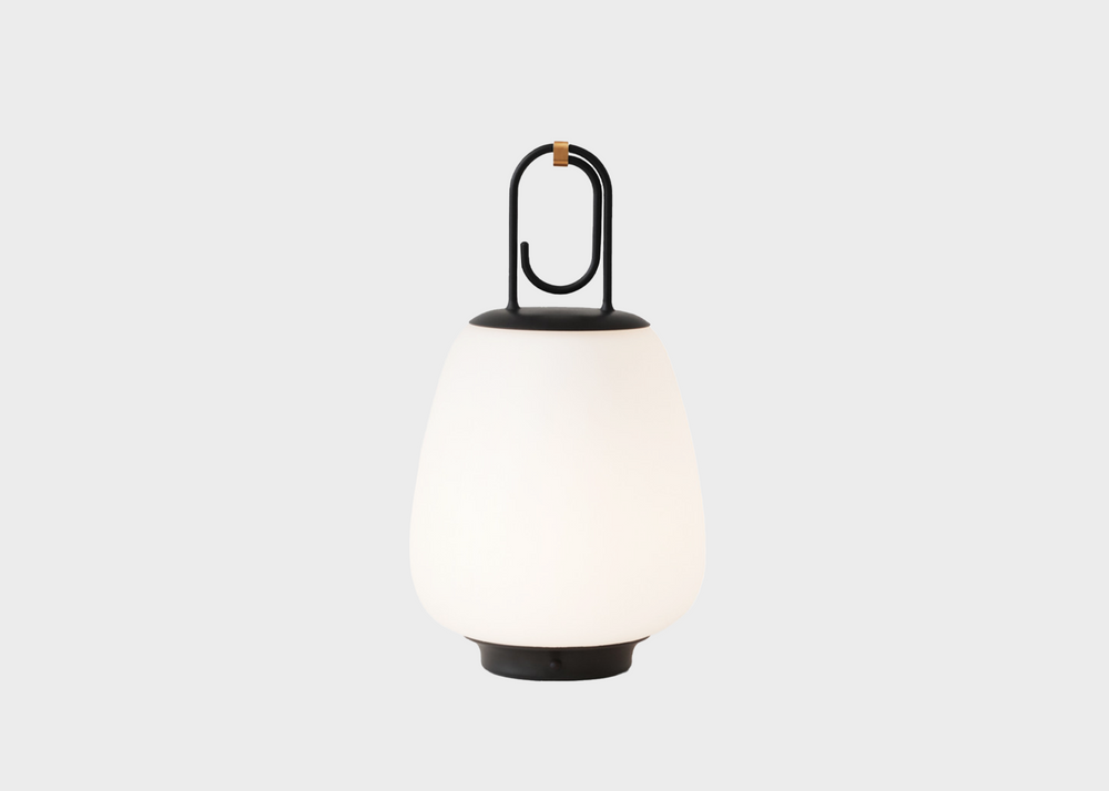 An illuminated Lucca Lamp SC51 as sold by Woodland Mod