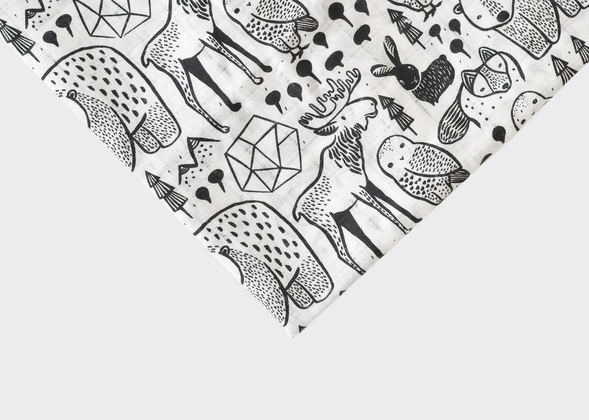 Organic Swaddle Woodland Mod