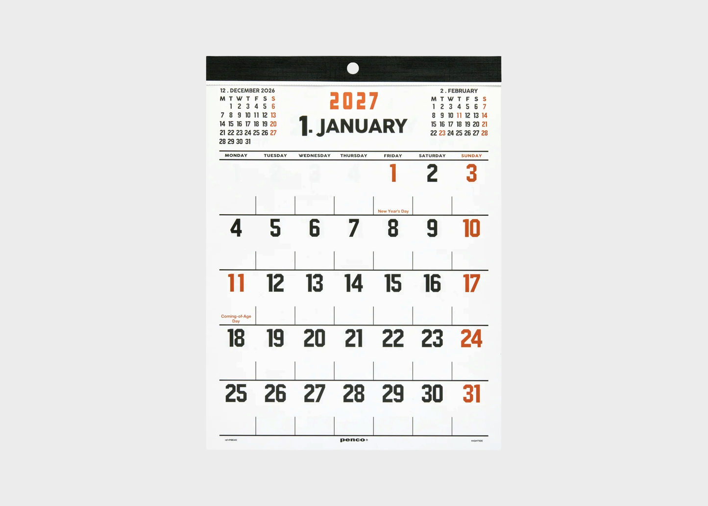 
                  
                    2027 Calendar (Penco) / A4
                  
                