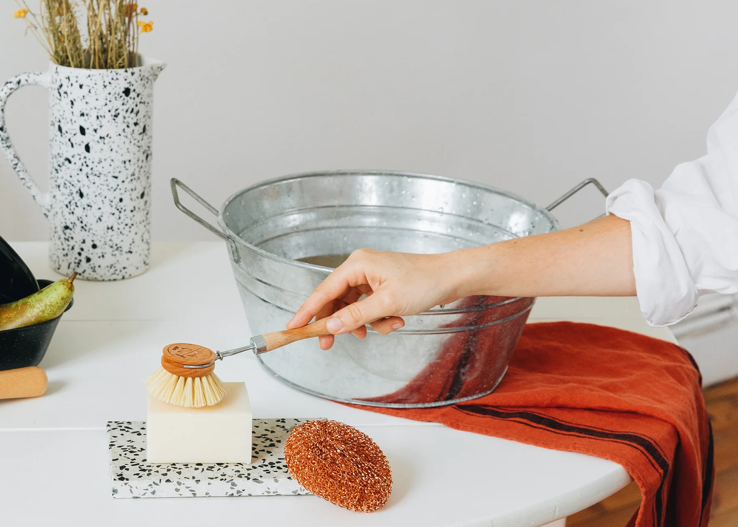 
                  
                    AJ Dish Brush
                  
                