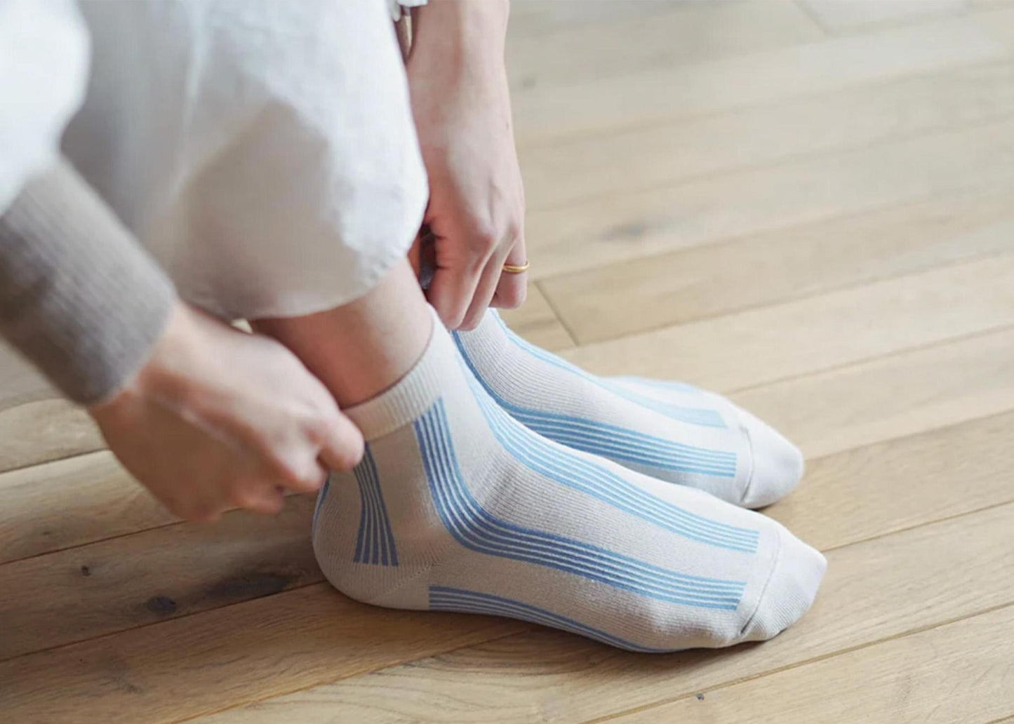 
                  
                    Supima Cotton Stripe Socks
                  
                