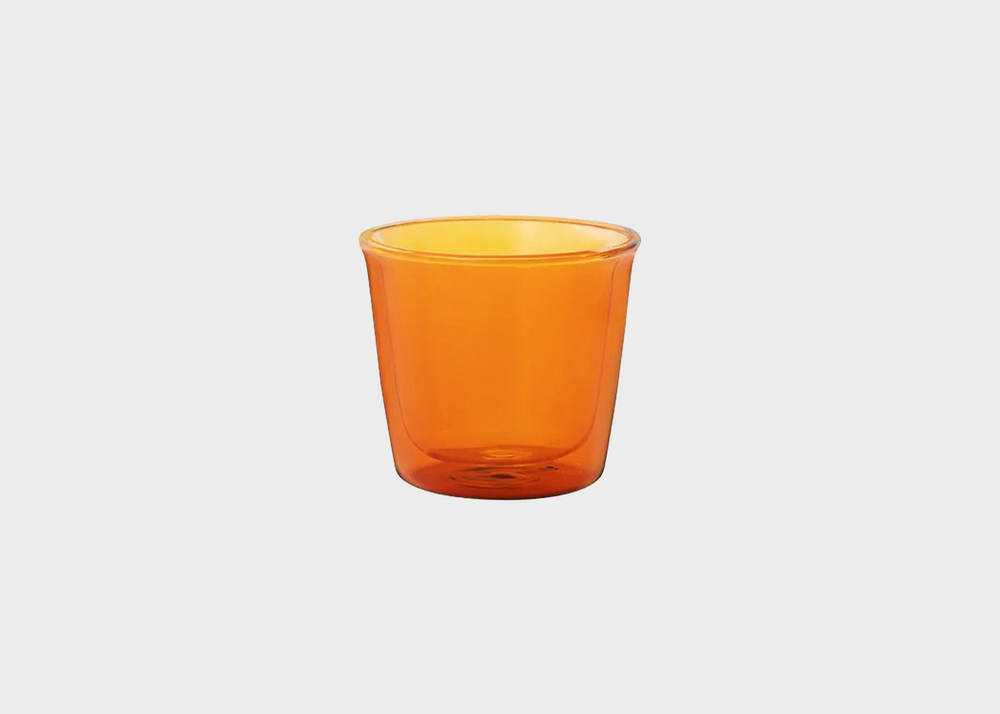 Cast Amber Double Wall Glass 250ml