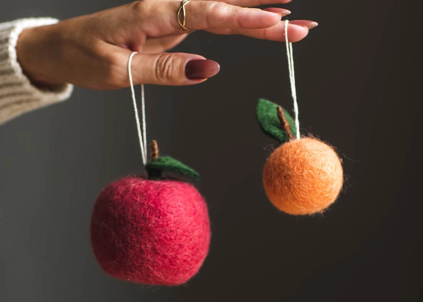 
                  
                    Felted Fruit Ornament
                  
                