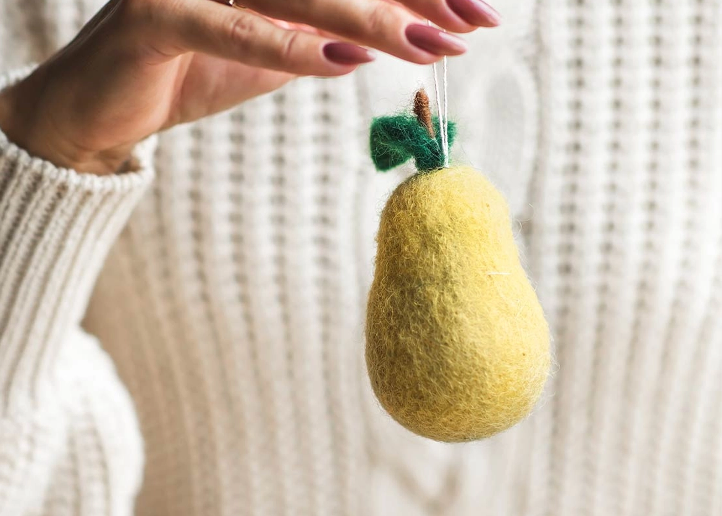 
                  
                    Felted Fruit Ornament
                  
                