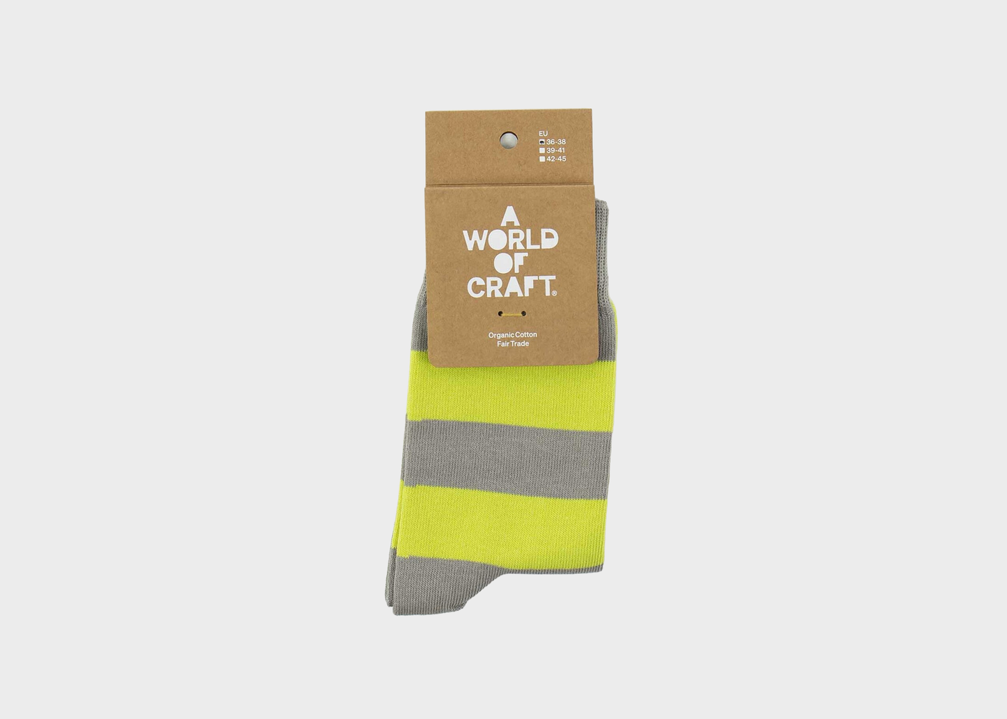 
                  
                    Organic Cotton Socks - Lime/Grey
                  
                