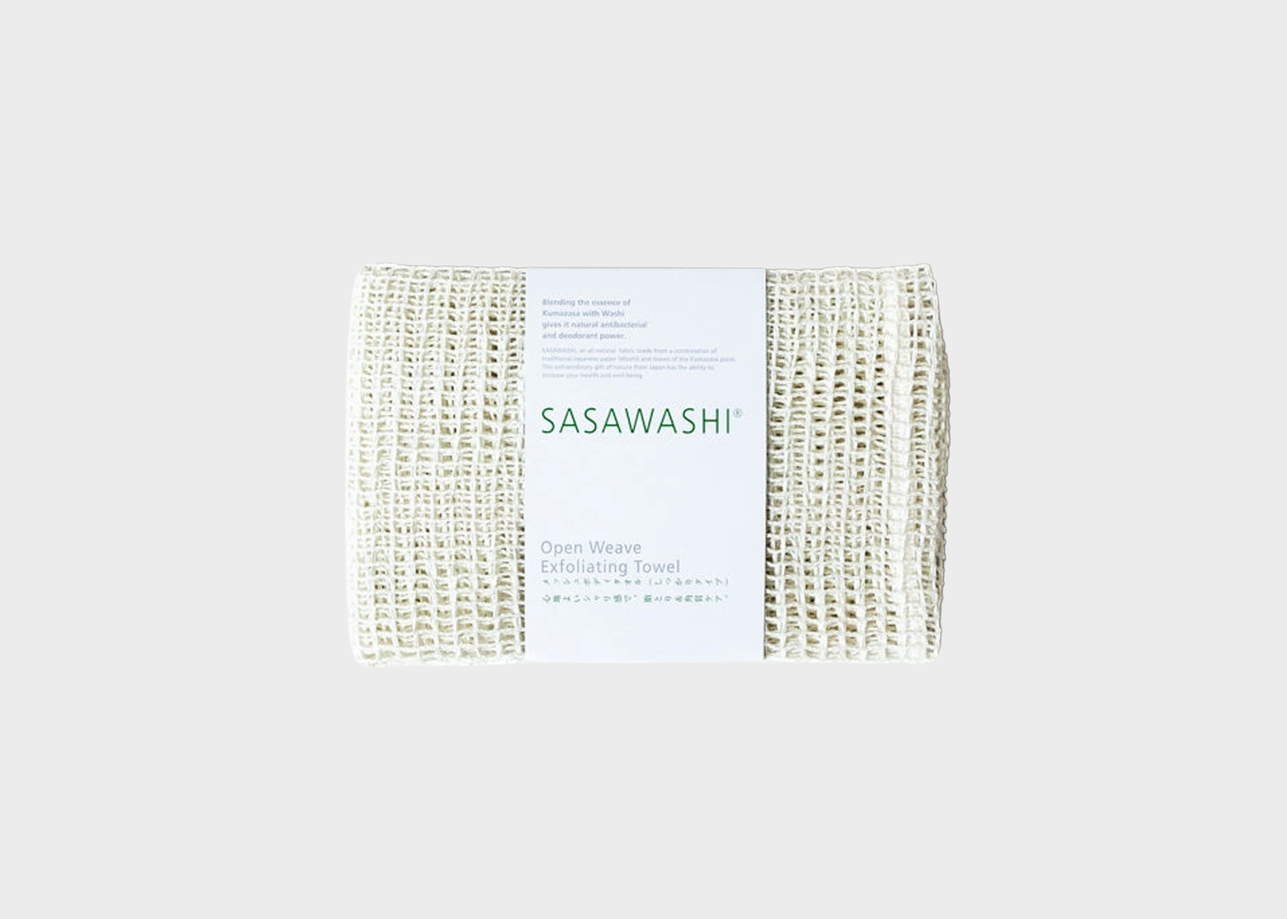
                  
                    Sasawashi Open Weave Exfoliating Towel
                  
                