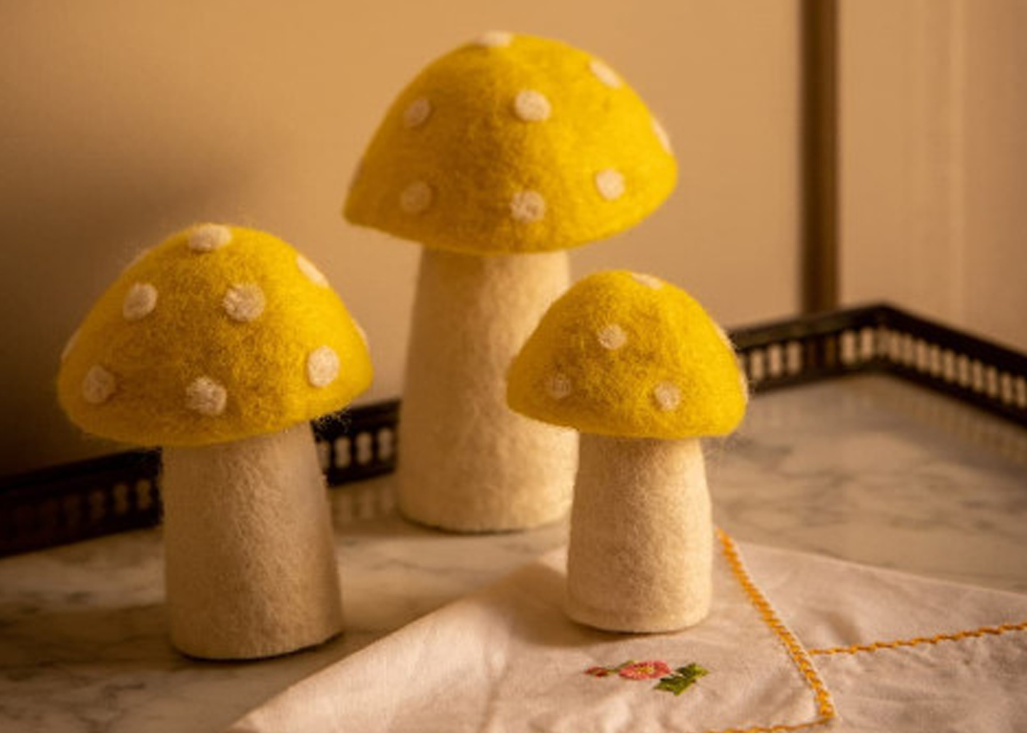 
                  
                    Felted Dotted Mushrooms
                  
                