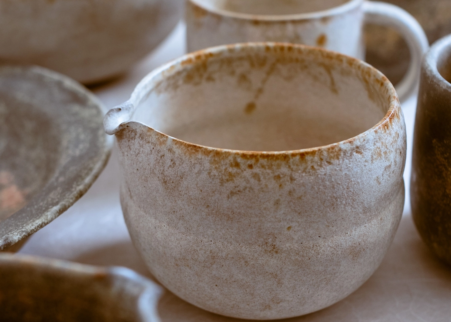 
                  
                    Soft Stone Ceramic Matcha Bowl
                  
                