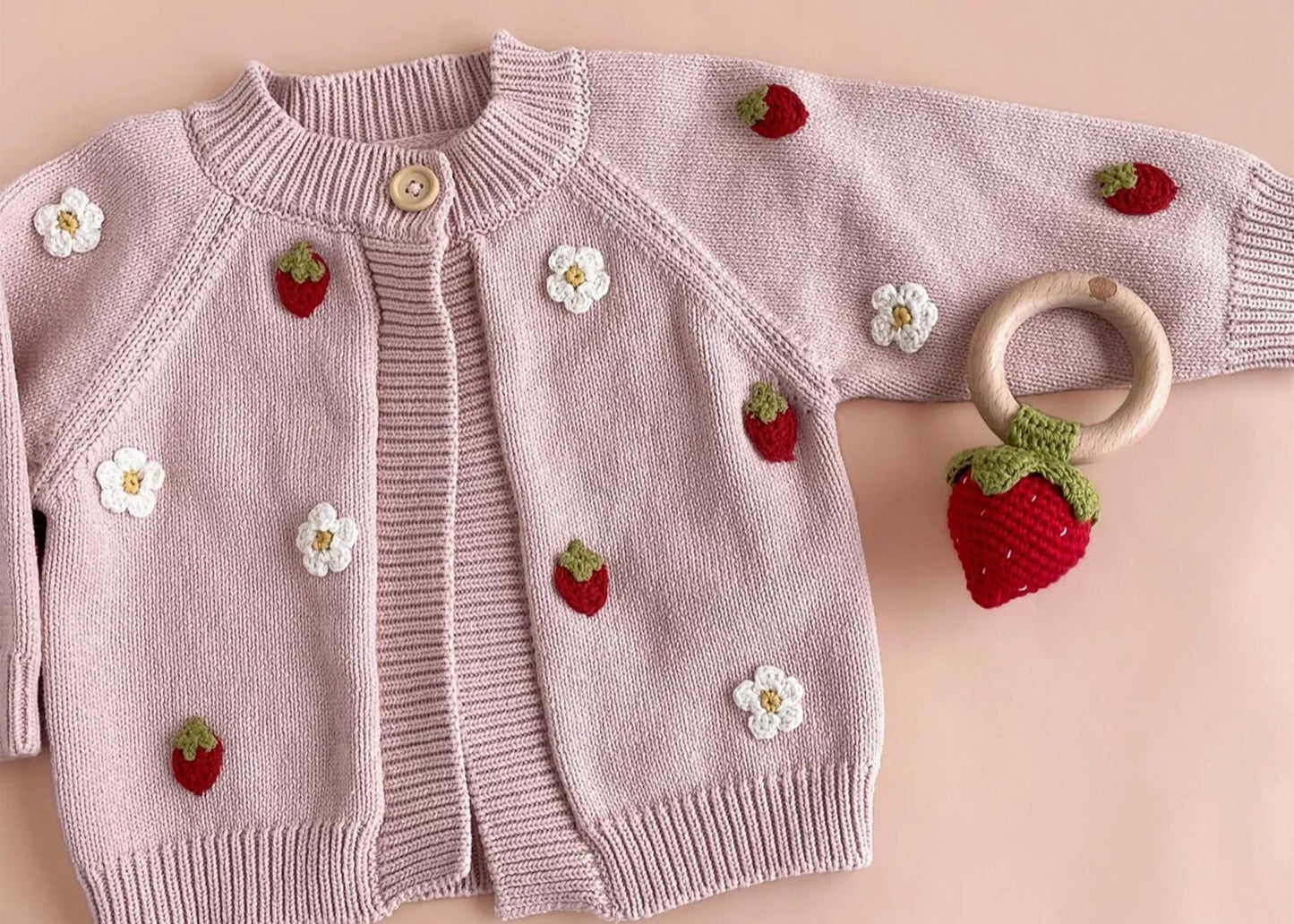
                  
                    Strawberry Flower Cardigan
                  
                