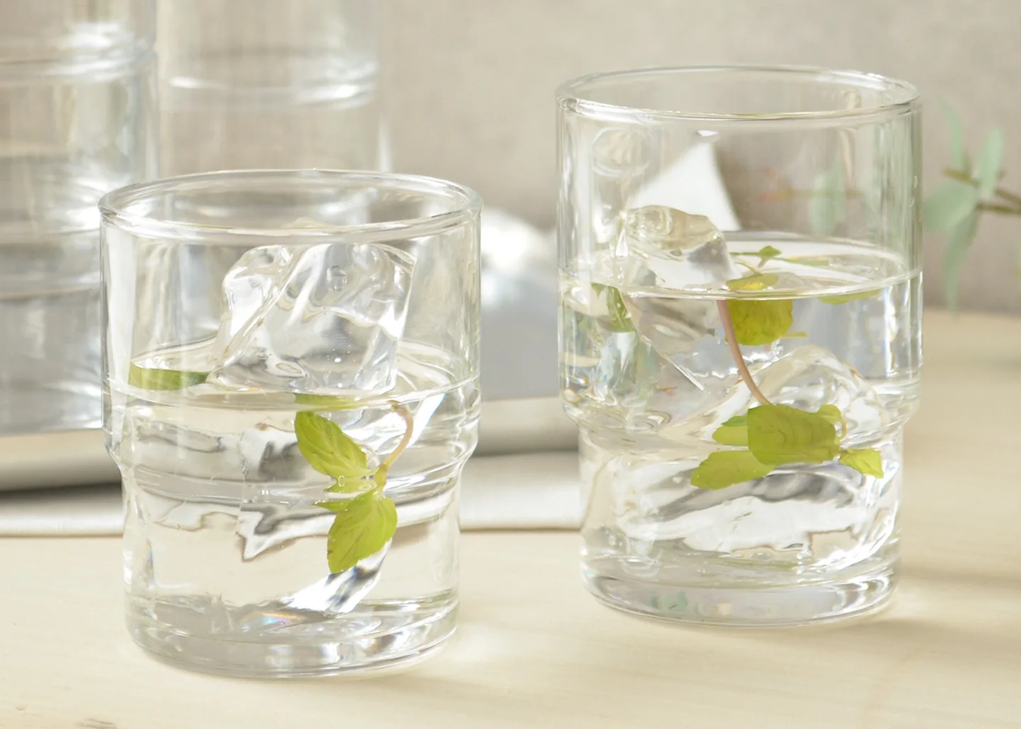 
                  
                    Stackable Glass Tumbler
                  
                