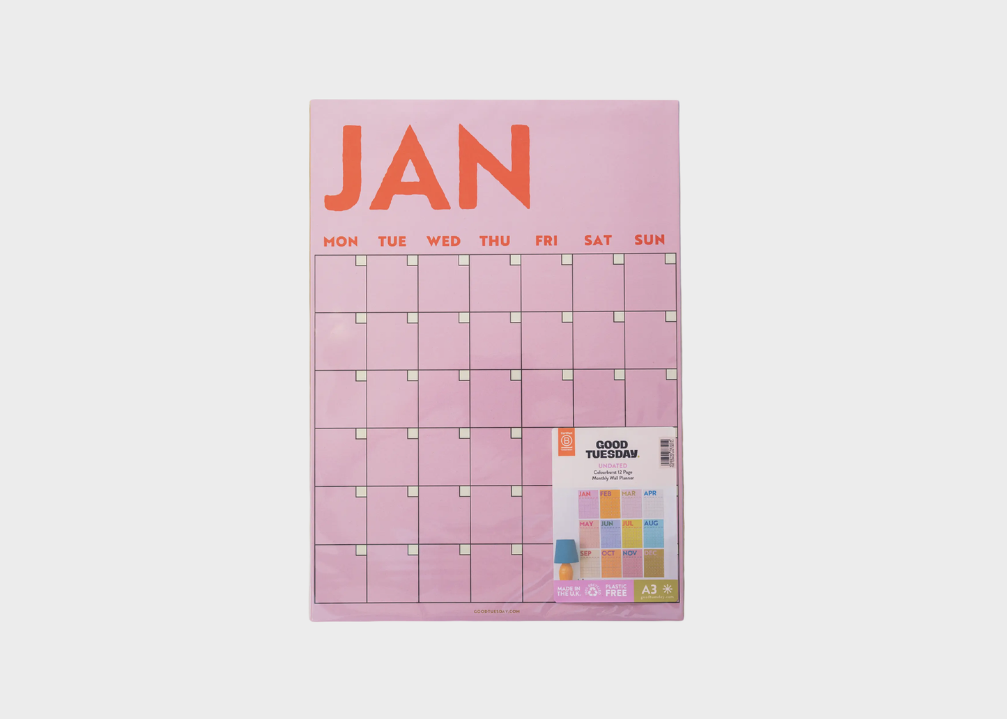 
                  
                    Monthly Undated Wall Planner
                  
                