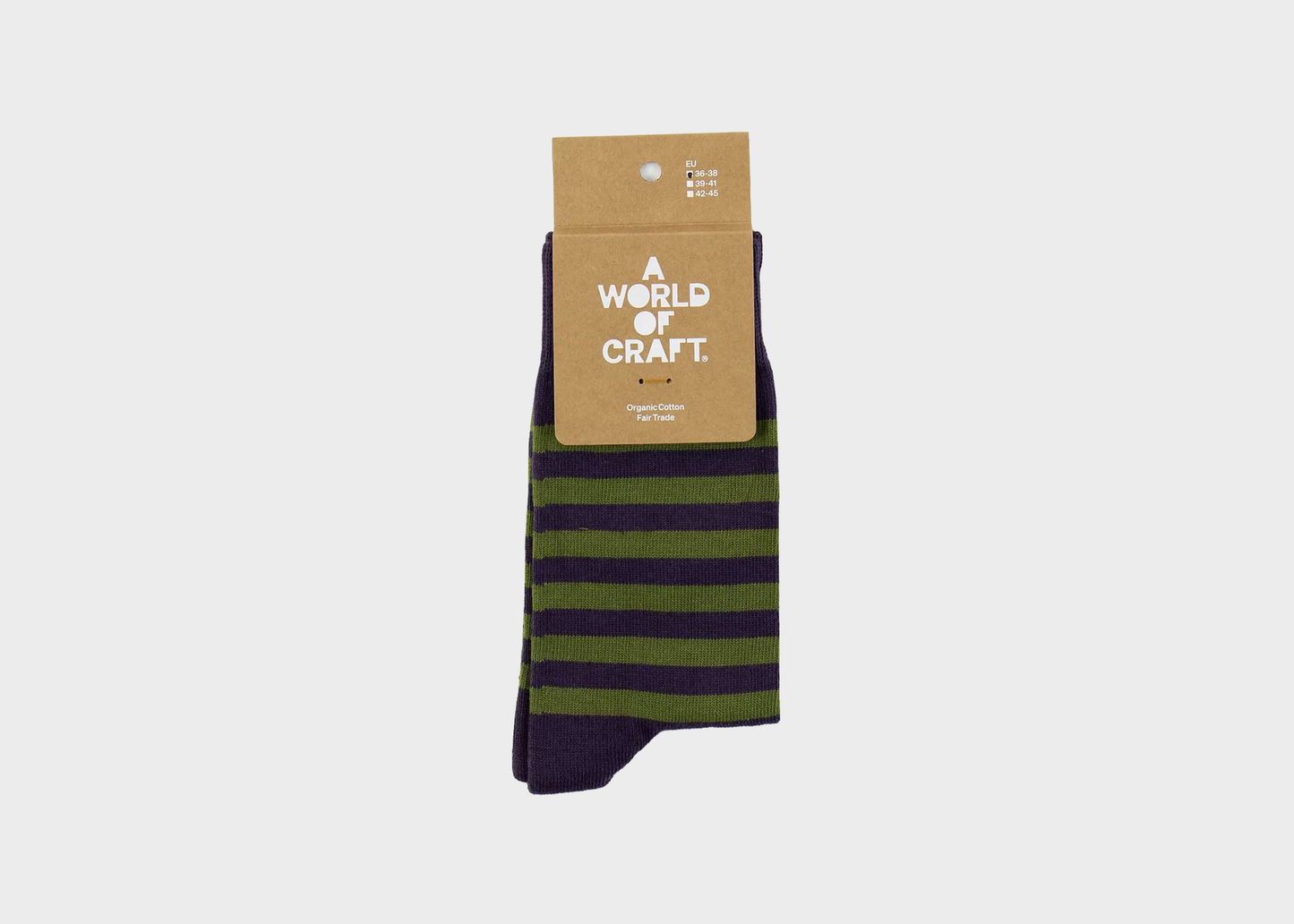 
                  
                    Organic Cotton Socks - Olive/Aubergine
                  
                