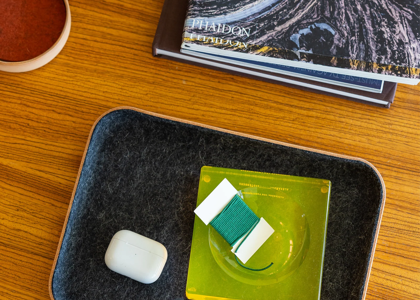 
                  
                    Kawabon Leather Felt Tray
                  
                