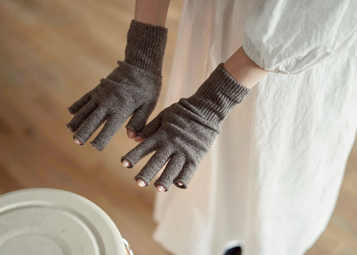 
                  
                    Merino Wool Fingerless Gloves
                  
                