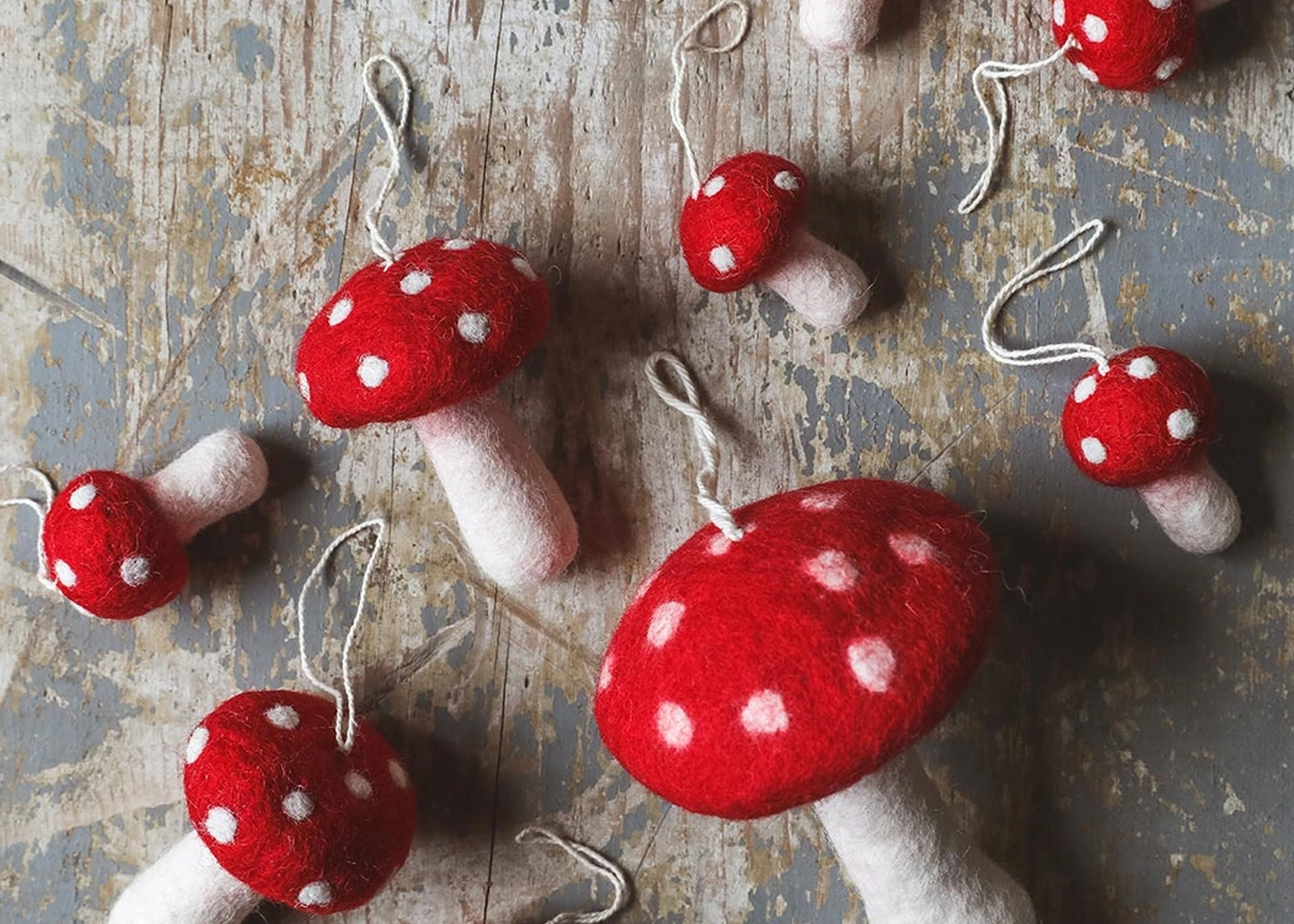 
                  
                    Nordic Felted Mushroom Ornament
                  
                