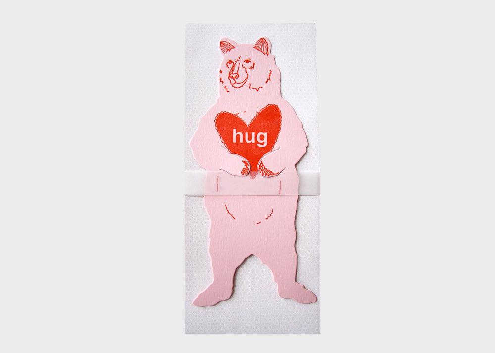Card - Valentine Bear Hug by Blackbird Press valentines card