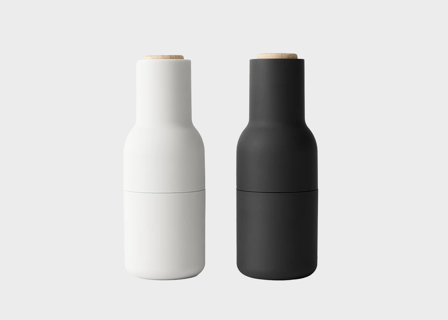 Bottle Grinder Set - Ash/Carbon Beech by Audo Copenhagen