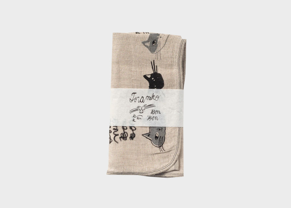 Linen Gauze Towel - Cats by Classiky