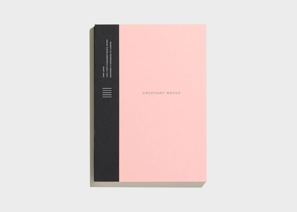 Everyday Notebook - Coral Black Lines