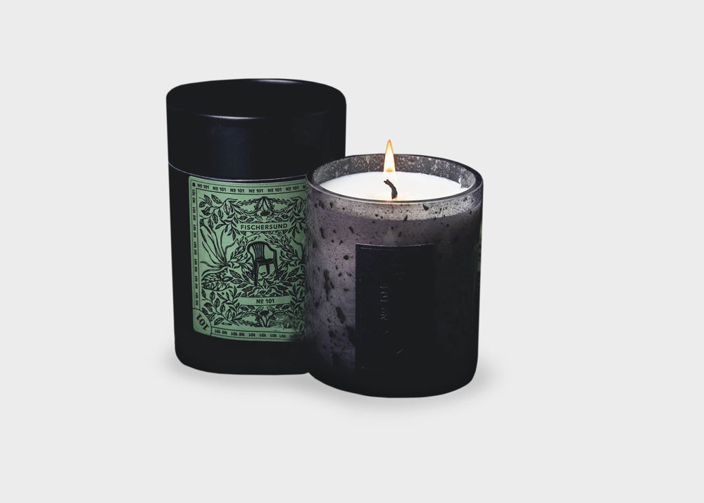 
                  
                    Fischersund Candle No.101 and container as sold by Woodland Mod
                  
                