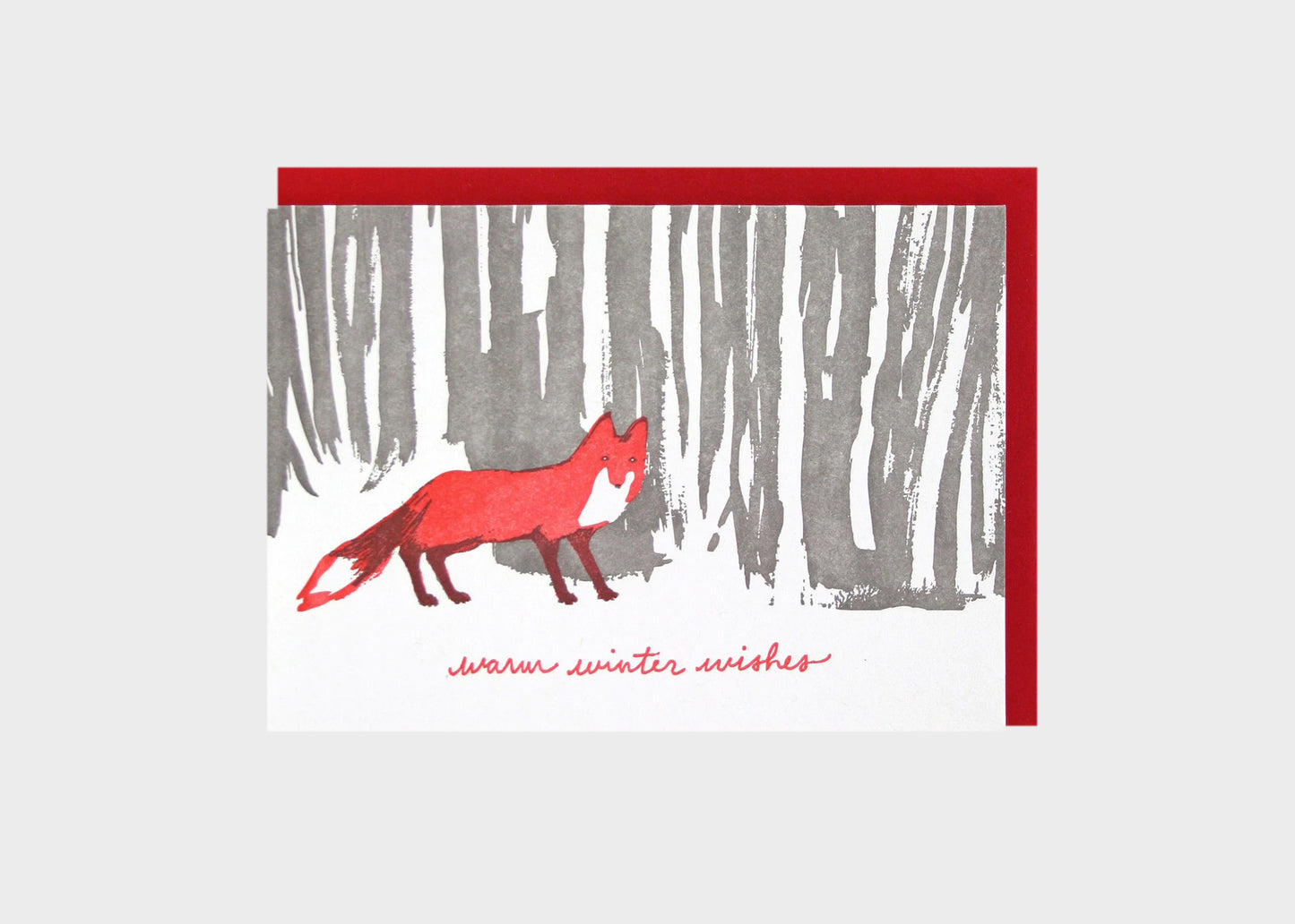 Card - Fox in Woods by Smudge Ink