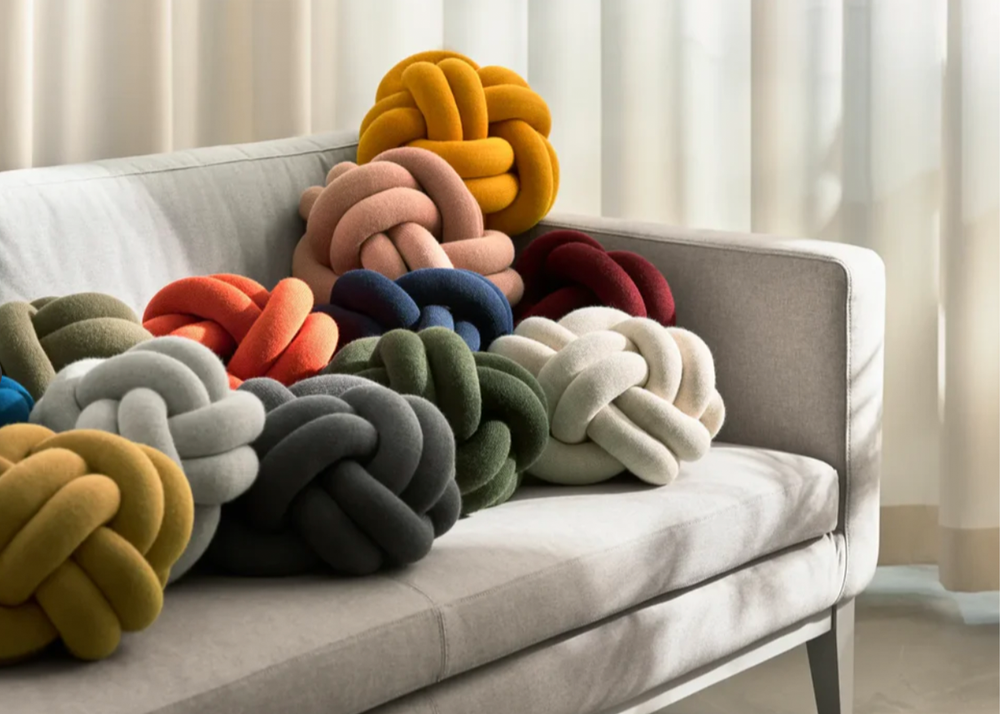 Knot Cushion - Dark Grey – Woodland Mod Knot Cushion - Dark Grey – Woodland Mod