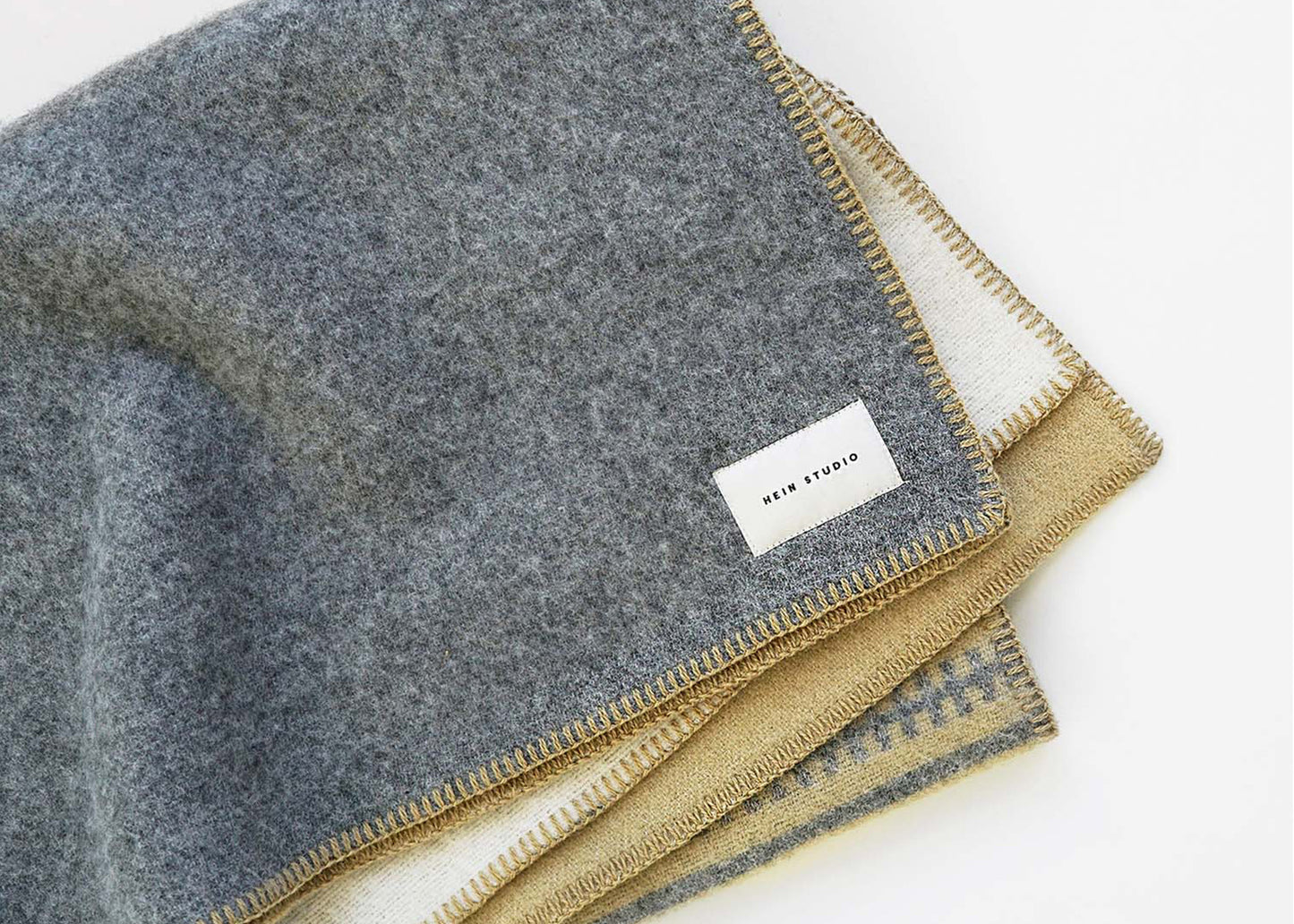 Aiyana no. 02 - Creme/Grey Blanket by Hein Studio