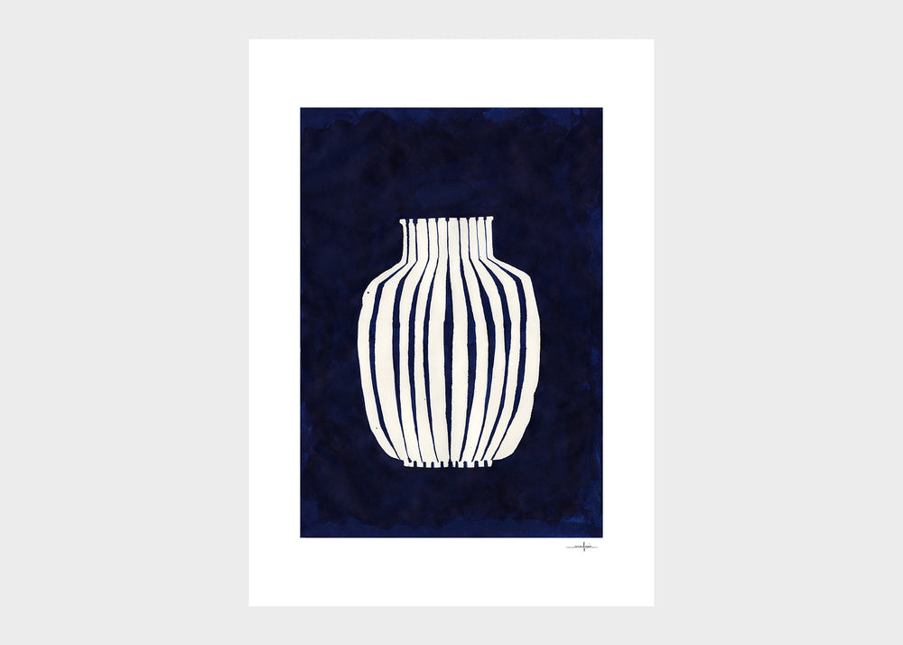 Blue Vase Print