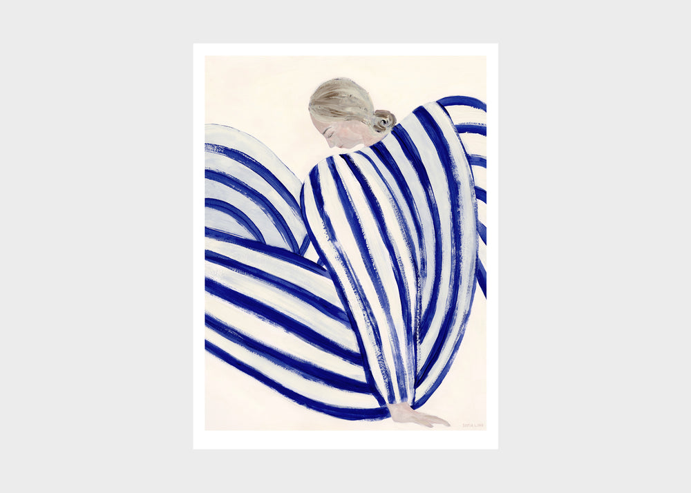 Blue Stripe At Concorde Print