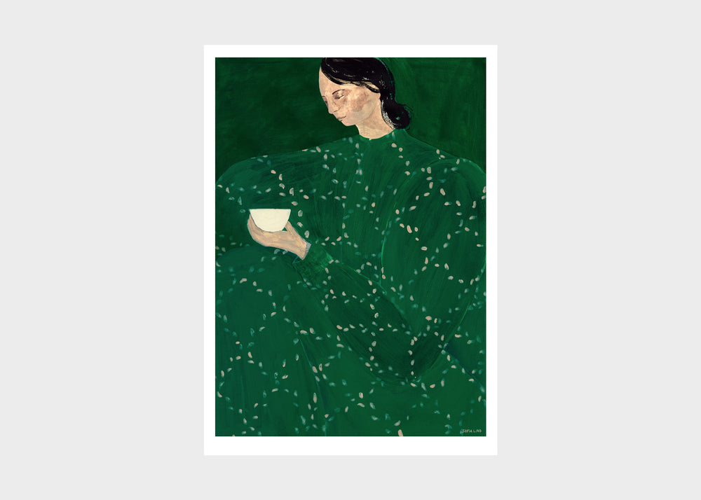 Coffee Alone at Place De Clichy Print