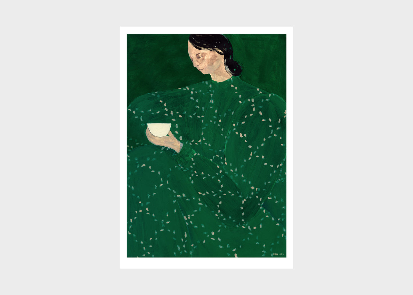 Coffee Alone at Place De Clichy Print