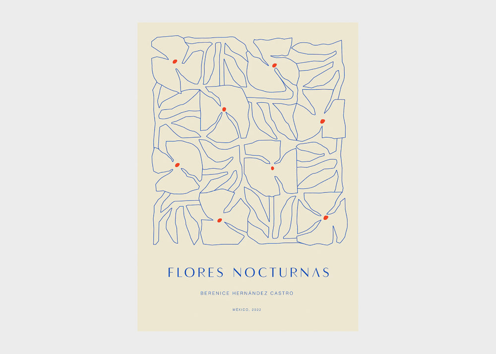 Flores Nocturnas 01 Print