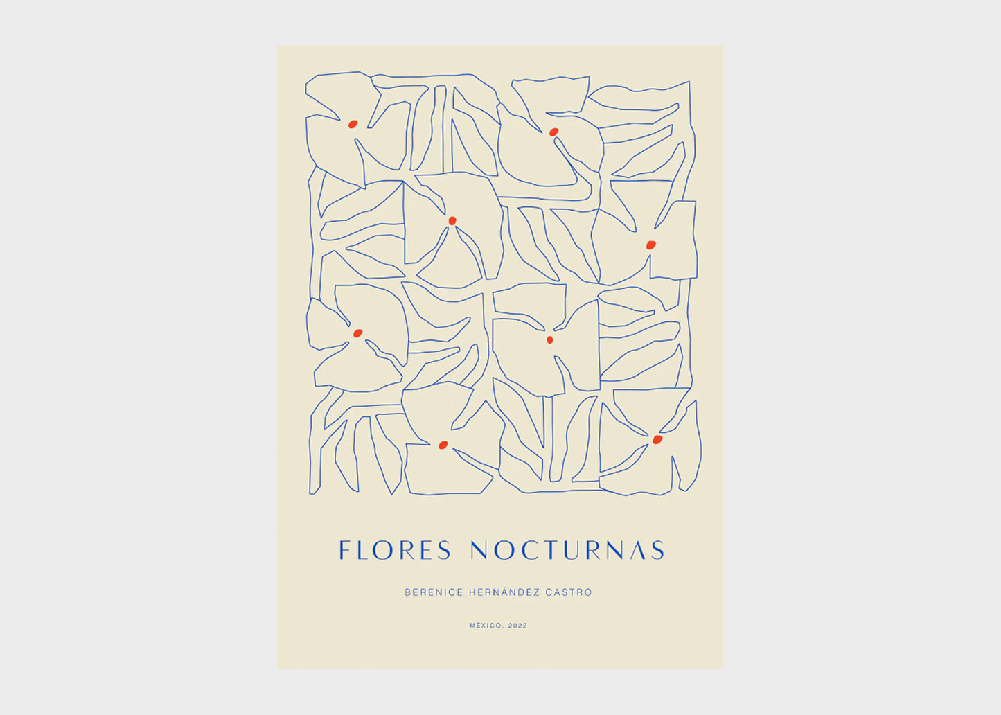 Flores Nocturnas 01 Print