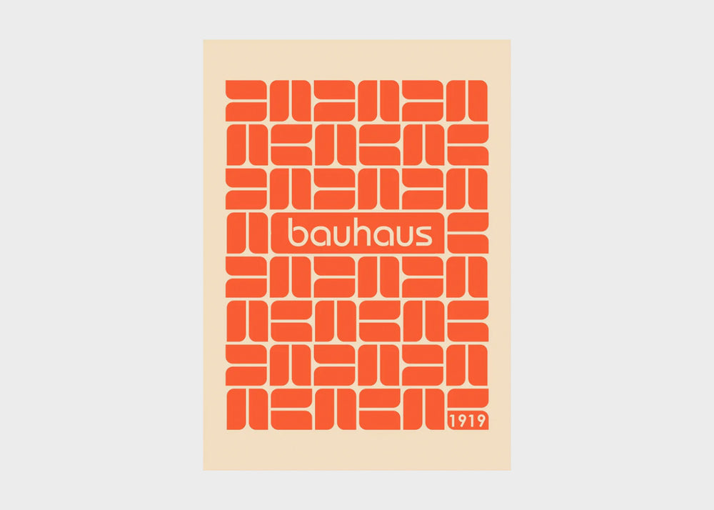 Bauhaus Orange print