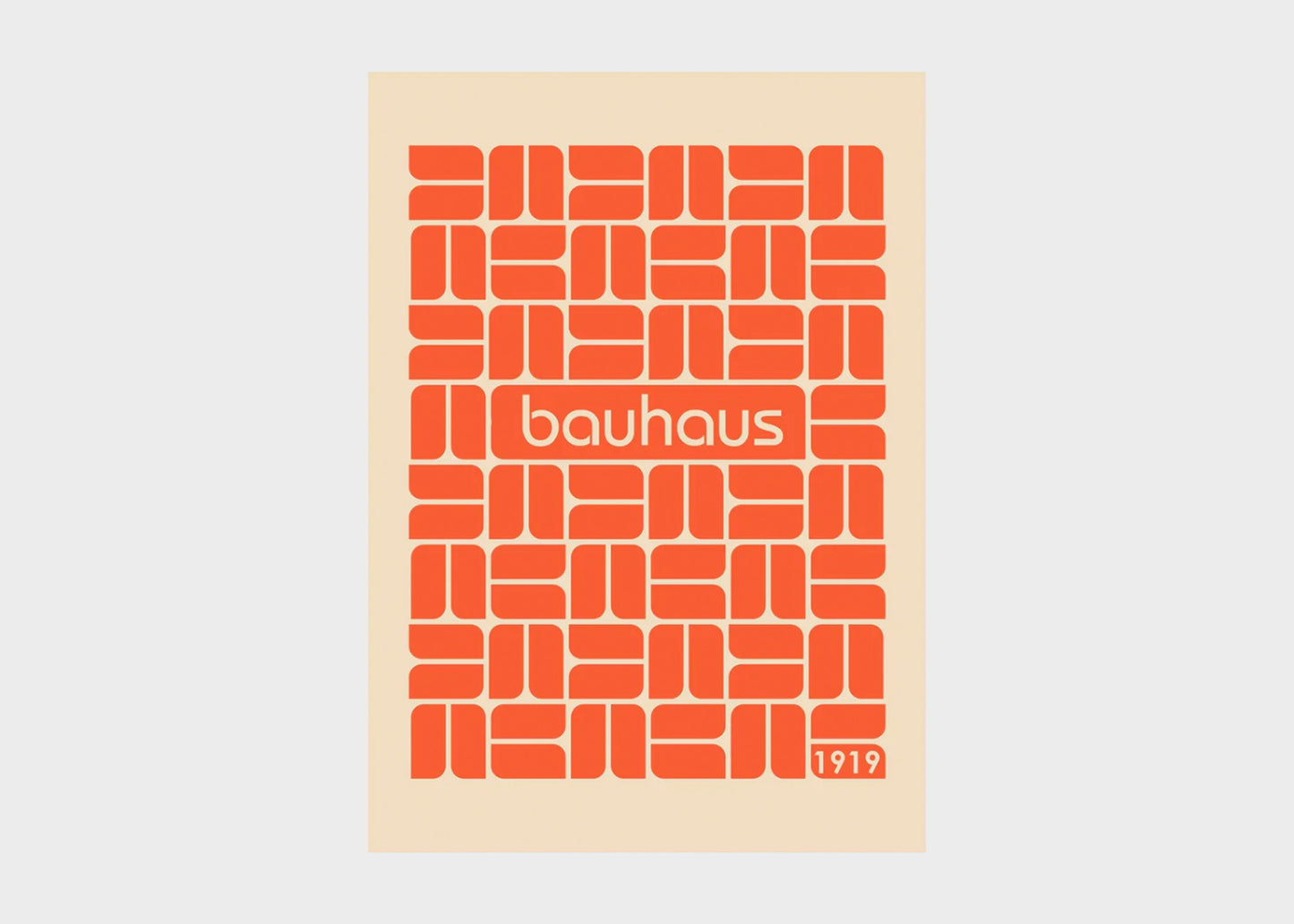 Bauhaus Orange print