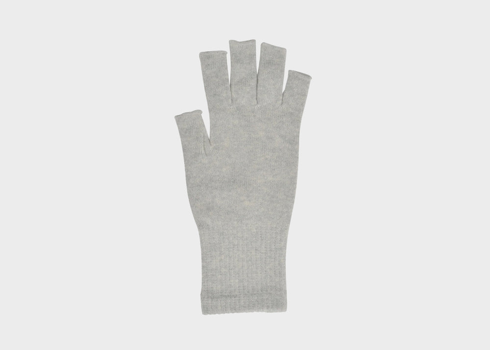 
                  
                    Merino Wool Fingerless Gloves - Light Grey by Memeri
                  
                
