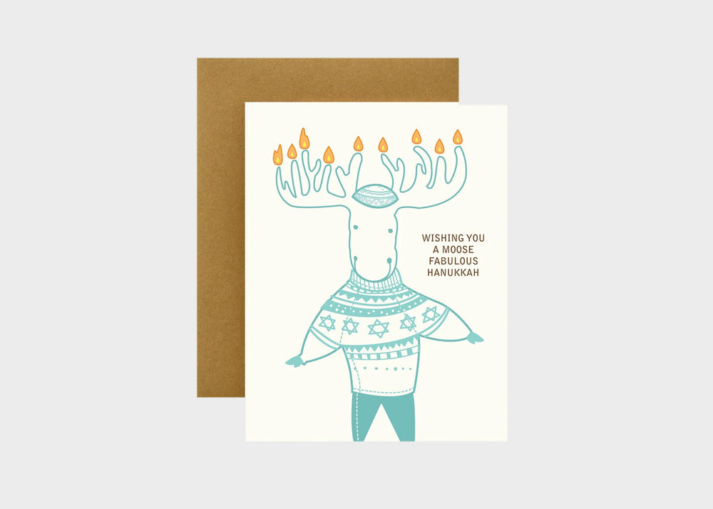 Moose Fabulous Hanukkah Card